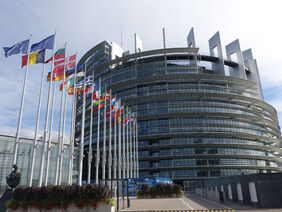 Das Gebäude des Europäischen Parlaments in Straßburg.